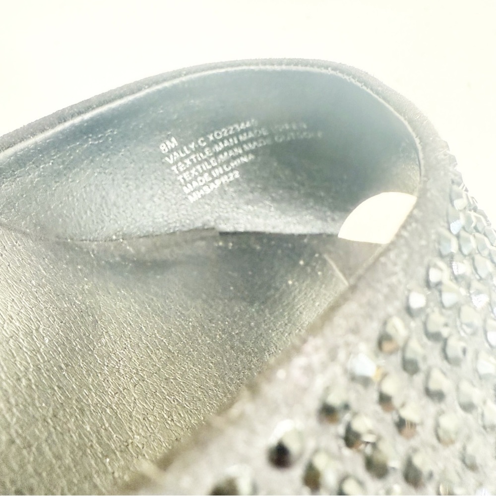XOXO Black Studded/gem and Clear Heeled Mules Size 8 - Picture 6 of 8
